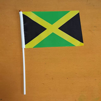 Drapeaux personnalisés en polyester de petite taille imprimés pour événements, mât de drapeau en plastique imperméable et durable, tout design, plusieurs tailles B