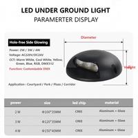 Lampes de jardin à LED IP65, éclairage de terrasse à LED, éclairage de terrasse à LED 3500K DC24V, angle de faisceau de 30° pour jardin, patio, escalier, terrasse, alimentation CC