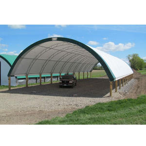 Tente de stockage industrielle préfabriquée en tissu PVC ignifuge à double treillis, vente en gros d'usine - Product Image 3