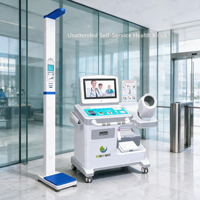 Kiosque de dépistage de santé, kiosque médical, analyseur de composition corporelle avec IMC, tension artérielle et composition corporelle