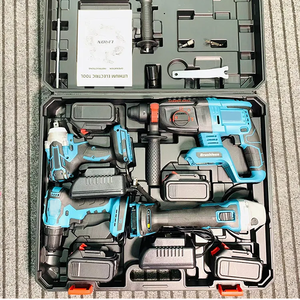 Bộ dụng cụ điện 21V, gồm máy khoan búa, máy vặn bu lông, máy mài góc, bộ combo không dây Lithium-Ion Makita đầy đủ - Product Image 5