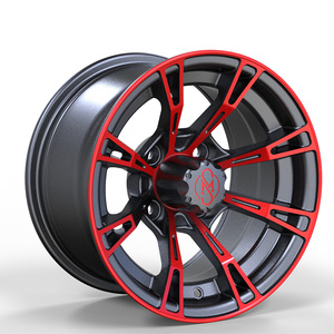 गोल्फ कार्ट व्हील एक्सेसरीज और भागों के लिए उच्च गुणवत्ता वाली विभिन्न शैलियों 8/10/12/14 इंच एल्यूमीनियम मिश्र धातु रिम - Product Image 4