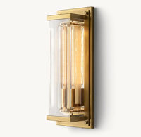 Applique murale moderne américaine E26 en fer noir nickelé avec cristal, source lumineuse LED à température de couleur réglable pour salon