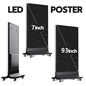 จอแสดงผล LED ดิจิทัลแบบเคลื่อนย้ายได้สำหรับภายในอาคารจากโรงงาน OEM หน้าจอสัมผัส วิดีโอวอลล์ ขนาด 32 นิ้ว รับประกัน 2 ปี เหมาะสำหรับงานนิทรรศการ PB - Product Image 3