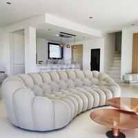 Roche Bobois bulle canapé tissu velours canapés de luxe salon canapés pour la maison luxe moderne Simple incurvé canapé
