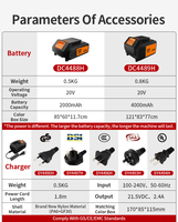 Gergaji Bolak-balik Tanpa Kabel Lithium-ion 20V Kelas Industri KAFUWELL PA4510H untuk Memotong Kayu, Plastik, dan Logam