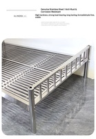 Sommier en métal au design moderne, lit tatami, mobilier de chambre à coucher, cadre de lit plateforme en fer forgé