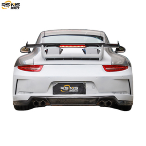 Kit Carrozzeria in Fibra di Carbonio Stile GT3 per <span class=keywords><strong>Porsche</strong></span> <span class=keywords><strong>911</strong></span> 991.1 991.2: Cofano Anteriore, Paraurti, Minigonne Laterali, Alettone Posteriore, Spoiler, Diffusore - Product Image 6