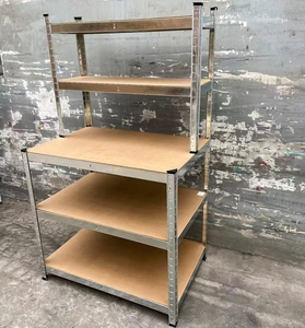 Yuding Heavy Duty <b>Adjustable</b> Boltless Steel 5-Layer Anti-Rust Freestanding/Plug-In Shelving Pole 50x500mm - Product Image 6