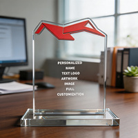 Neelpure 186482 - Premio de Escritorio de Cristal con Diseño Creativo Único y Personalizado para la Industria de la Construcción