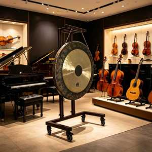 Gong chinois professionnel de grande taille 80 cm avec support et maillet DFY-L100 – Fournisseur d'usine - Product Image 5