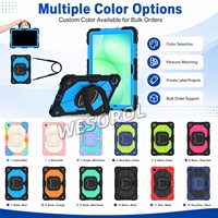WESOROL Casing Tahan Banting untuk Samsung Tab A11 Plus 11 2025 Tab A9 Plus 11 2023 dengan Penyangga Putar dan Tali Bahu OEM ODM