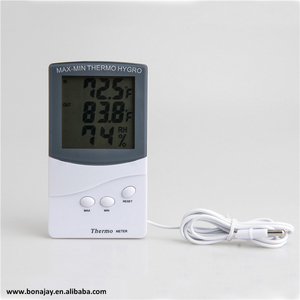 Đồng Hồ Đo Độ Ẩm Màn Hình <span class=keywords><strong>LCD</strong></span> TA318, Cảm Biến Nhiệt Độ, Nhiệt Kế Kỹ Thuật Số Trong Nhà/Ngoài Trời, Đo Độ Ẩm - Product Image 2