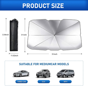 Quick Fold Car Windshield <b>Shade</b> Umbrella Lightweight Auto Insulation Shield for Summer Use - Product Image 2