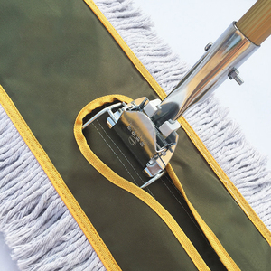 Balai à poussière plat en acier inoxydable avec manche détachable et tête en <span class=keywords><strong>coton</strong></span>, outil de nettoyage domestique, fournitures pour la maison personnalisées, directement de l'usine - Product Image 6