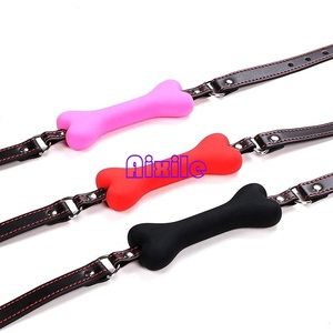 Bola de silicona Doggy Bone para la boca, fetiche, bola de saliva para <span class=keywords><strong>esclavos</strong></span>, fijación oral, juguete sexual para parejas, mujeres, BDSM, restricciones. - Product Image 3