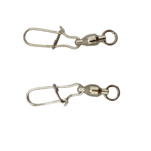 Pêche robuste lumineux <span class=keywords><strong>Triple</strong></span> T forme baril émerillons roulants perles de poire émerillons à 3 voies ligne croisée nouveau Design émerillons boutons-pression - Product Image 6
