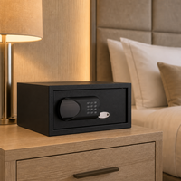Coffre-fort numérique de haute qualité pour ordinateur portable, coffre-fort en métal durable pour hôtel, coffre-fort ignifuge pour usage domestique avec serrure électronique