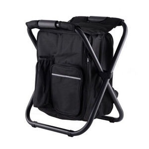 New Outdoor Foldable <b>Stool</b> Chair with Cooler Bag for Fishing Foldable Beach Chair Cooler Backpack - Product Image 4