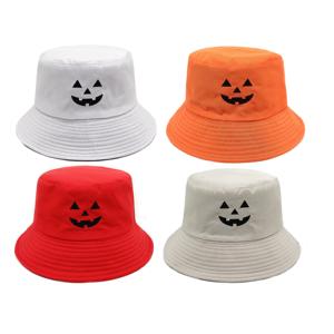 Vente en gros de chapeau de <span class=keywords><strong>pêcheur</strong></span> d'Halloween réversible chapeau de citrouille joyeux et drôle pour une fête en plein air décontractée, un voyage à usage quotidien - Product Image 1
