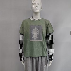 T-shirt da Uomo in Cotone Slub Personalizzata di Alta Qualità, Lavata e Trattata con Esposizione al Sole - Product Image 4