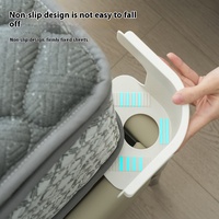4pcs Heavy Duty Drap de Lit Coin Attache Zumber Lock Strips Tissu Pinces Toutes Tailles Matelas Feuille Titulaire Rester Ferme