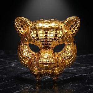 Halloween Animal Cosplay Golden Leopard Party PVC Stage Show Prop Accessoire Tigre <span class=keywords><strong>Lion</strong></span> <span class=keywords><strong>Lion</strong></span> Costume Supplément pour spectacles sur scène - Product Image 1
