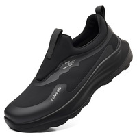 Chaussures de randonnée pour hommes, baskets légères, respirantes, doublure en mesh, à enfiler, chaussures de voyage décontractées, chaussures de course