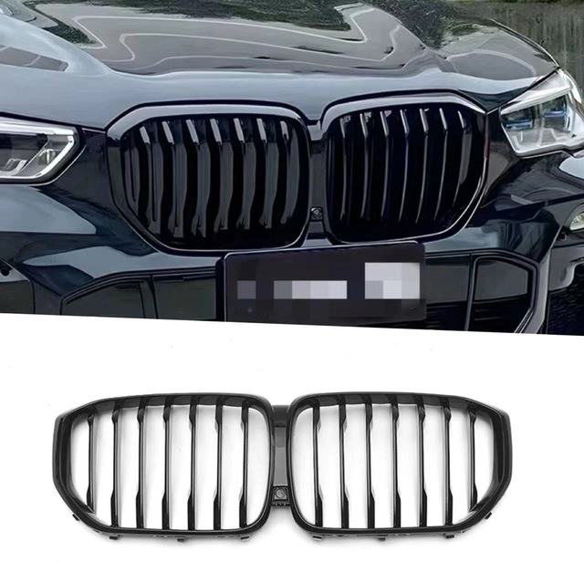 ABS OEM Direct Replacement Single Slat Gloss Black Kidney Grille for 2019-2022  X5 G05