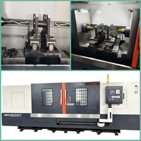 Machine à percer horizontale CNC XU60 à double broche pour perçage d'extrémités d'arbre, usage intensif