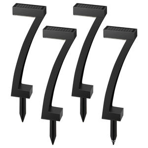 Lámpara de pie LED solar transfronteriza en forma de L para jardín, patio, césped, parque, ambiente exterior y paisajismo nocturno - Product Image 1