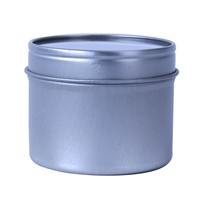 Boîte en étain de qualité alimentaire avec fenêtre transparente, couvercle à vis, surface brillante, impression offset, pour échantillons de gâteaux et petits articles