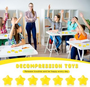 Hot Sale Customized Logo Star Shaped Stress Ball PU Foam <b>Squishy</b> Star Kids Toy Outdoor Ball Toy - Product Image 4