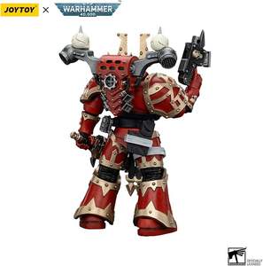 JOYTOY <span class=keywords><strong>Warhammer</strong></span> 40K World Eaters Khorne Berzerker <span class=keywords><strong>3</strong></span> Figura de Acción Mecha de Colección a Escala 1/18 de 4.96 pulgadas - Product Image 3