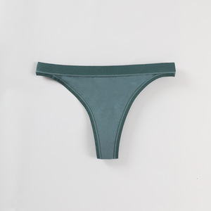 Tanga de mujer 2025 de algodón peinado 40S, transpirable, cómoda, de talle bajo, sin costuras, tejida, antibacteriana, ecológica, ODM - Product Image 5