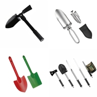Hache de jardinage et de pêche, pelle pliable portable, design compact, acier au carbone, qualité industrielle, style traditionnel