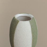 Vase à fleurs en céramique et porcelaine, style nordique moderne, haut, avec ruban, pour décoration de table, personnalisable, OEM/ODM, vente en gros