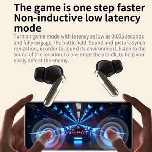 All'ingrosso ABS nero di plastica ANC auricolari senza fili auricolari con indicatore di batteria a LED <span class=keywords><strong>BTS</strong></span> 300mAh durata della batteria per smartphone - Product Image 2