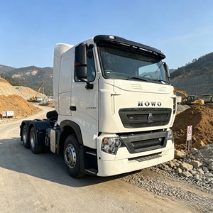 Nuevo Camión Tractor HOWO T7H 6x4 Diésel, 440HP, Euro 2, Volante a la Izquierda, <span class=keywords><strong>con</strong></span> Cámara Trasera, Capacidad de Carga de 31-40T, para Logística de Larga Distancia - Product Image 3