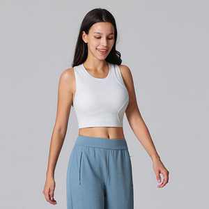 Soutien-gorge antibactérien à bonnets amovibles pour dames Soutien-gorge <span class=keywords><strong>de</strong></span> sport à haute élasticité Soutien-gorge <span class=keywords><strong>de</strong></span> sport à fort impact pour femmes - Product Image 5