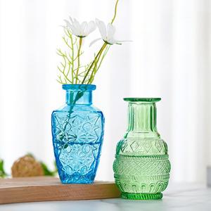 Đầy Màu Sắc Cổ Điển Khắc Mini Bảng Hoa Bình Duy Nhất Sáng Tạo Thủy Tinh Cho Trang Trí Centerpieces Nghệ Thuật Thiết Kế Trang Trí - Product Image 2