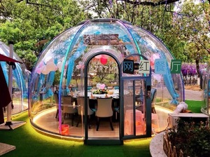 Dôme à bulles transparent en PC, moderne et élégant, de forme carrée, pour usage extérieur, hôtelier, observation des étoiles, thermoformé, pour salles de conférence et salons professionnels - Product Image 5