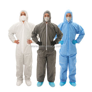 Combinaison de protection jetable en gros SMS respirante non tissée Combinaison de sécurité pour vêtements de travail - Product Image 2