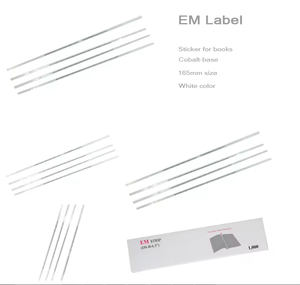 E-bit trắng 12cm tái sử dụng cuốn sách Chống Trộm Cobalt dựa trên dải từ an ninh Sticker em <span class=keywords><strong>EAS</strong></span> hệ thống nhãn mềm cho thư viện - Product Image 3