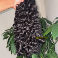 Lots de Cheveux Humains Naturels Ondulés du Cambodge, Cheveux Vierges Bruts Indiens Bouclés Ondulés, Couleur Naturelle, Double Trame, Fournisseurs de Cheveux