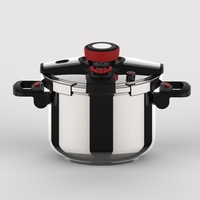Nouveau Design Classique Marmite de Cuisson en Acier Inoxydable 304 pour Maintien au Chaud et Plats Mijotés, Autocuiseur Hôtelier 8 Litres, 10 Litres, 7 Litres