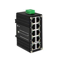 Boîtier en aluminium E-link, commutateur Ethernet compact industriel 10 ports 10/100/1000T pour le réseau