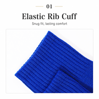 Chaussettes de football personnalisées mi-hautes pour enfants et adultes avec coussinets en tissu éponge, design respirant, chaussettes d'entraînement de football classiques