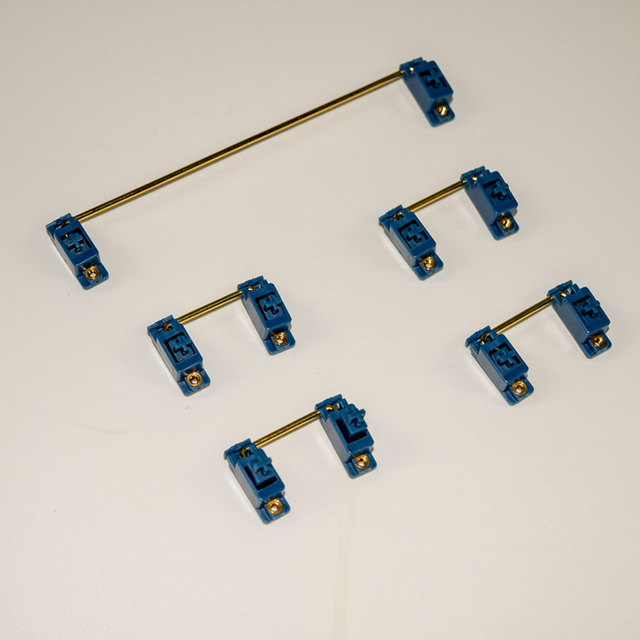 Aflion Screw-in Stabilizer Mechanical Keyboard Gold Plated Stabilizer 7u 6.25u 2u PCB Mount Keyboard Stabilizers