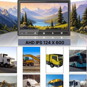 จอภาพติดรถยนต์แบบพกพาขนาด 7 นิ้ว หน้าจอ IPS ความละเอียด 1024x600 เครื่องเล่นซีดี เสียงสเตอริโอ เชื่อมต่อสาย AV ภาษาเกาหลี - Product Image 4